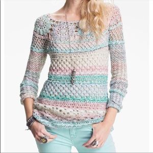 EUC Free People crochet sweater
